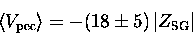 \begin{displaymath}\left\langle V_{\rm pec}\right\rangle=-(18\pm5)\left\vert Z_{\rm SG}\right\vert
\end{displaymath}