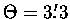 $\Theta=3.\!^\prime3$