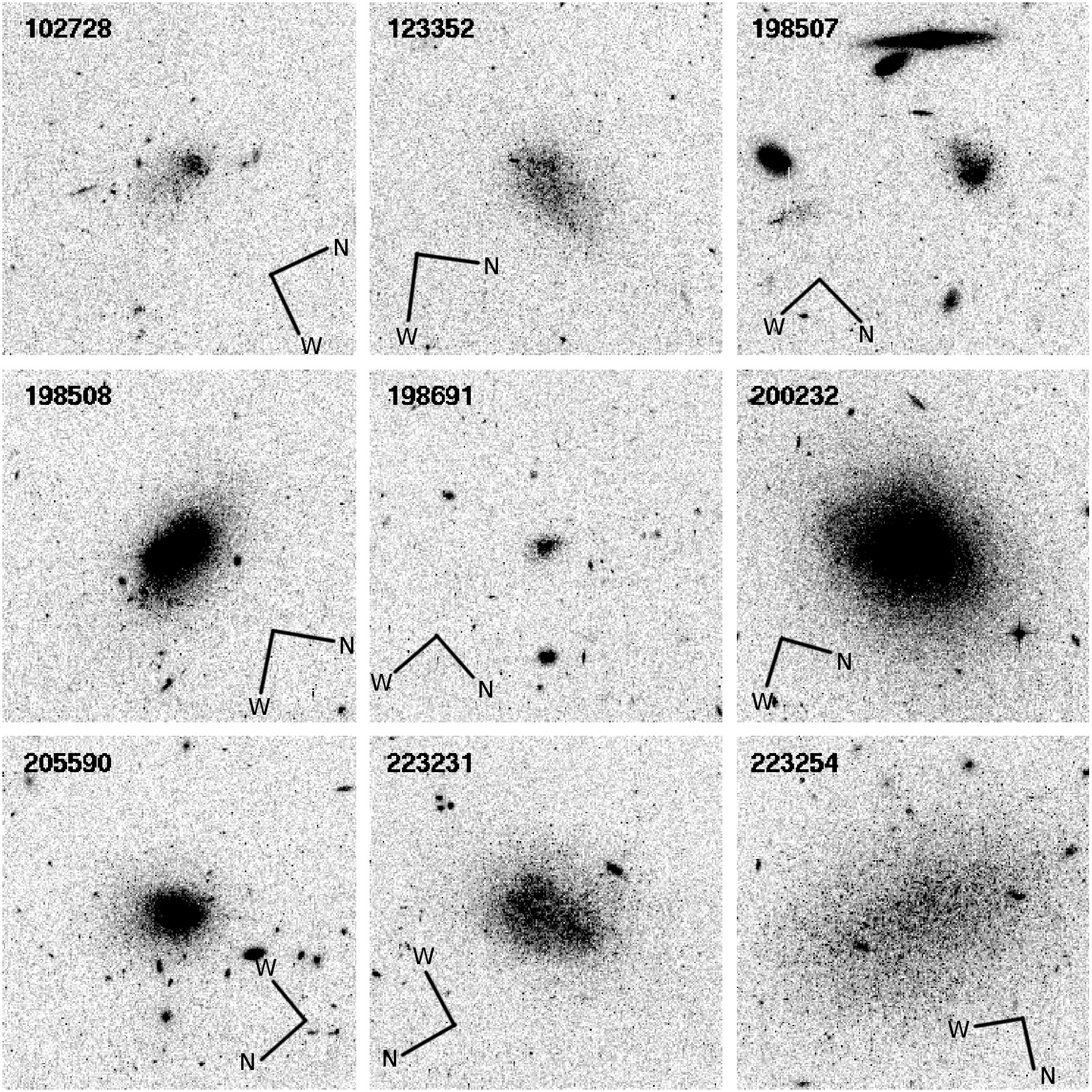 images of 18 galaxieis