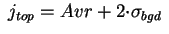 \(\; j_{top}=Avr+2{\cdot}\sigma_{bgd}\; \)