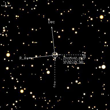 USNO-A2 for BTA (Telescope coordinates: R.A.=18:57:14.97 Decl=+37:59:57.2)