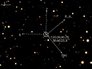 USNO-A2 for BTA Guide TV-camera (Telescope coordinates: R.A.=18:59:31.47 Decl=-27:26:01.1)